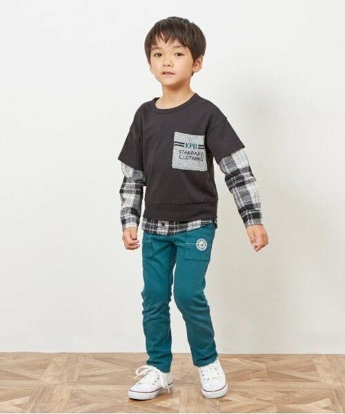 KP / ケーピー その他パンツ | KPBOY ツイルストレッチ裏起毛パンツ(80～150) | 詳細14