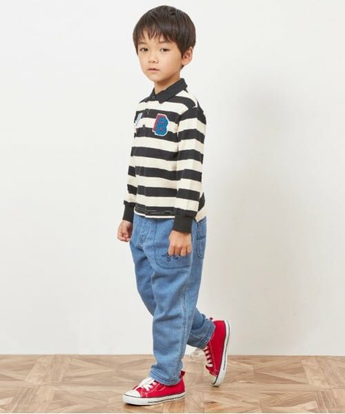 KP / ケーピー その他パンツ | KPBOY 恐竜刺しゅうデニムニットパンツ(80~140) | 詳細11