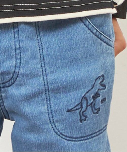 KP / ケーピー その他パンツ | KPBOY 恐竜刺しゅうデニムニットパンツ(80~140) | 詳細13
