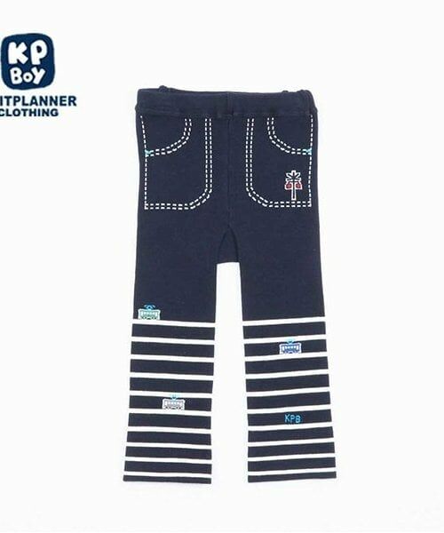 KP / ケーピー レギンス・スパッツ | KPBOY 日本製/電車柄ベビータイツスパッツ(80～90)（紺）