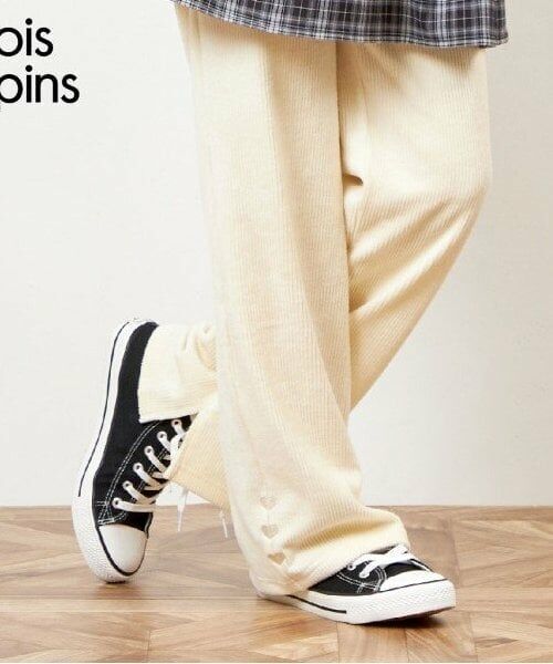 KP / ケーピー その他パンツ | troislapins 裾スリットリブプルオンパンツ(140~160)(アイボリー)