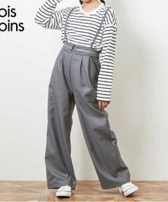 KP / ケーピー その他パンツ | troislapins サスペンダー付きワイドパンツ(140～160)