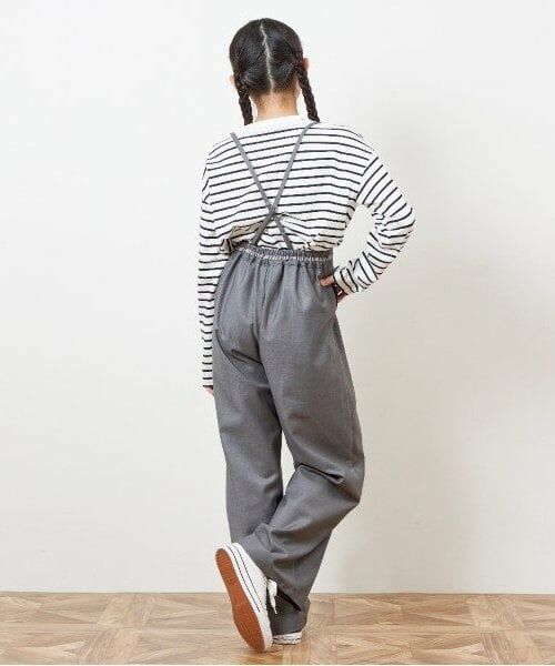 KP / ケーピー その他パンツ | troislapins サスペンダー付きワイドパンツ(140~160) | 詳細4