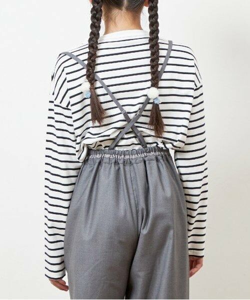 KP / ケーピー その他パンツ | troislapins サスペンダー付きワイドパンツ(140~160) | 詳細5