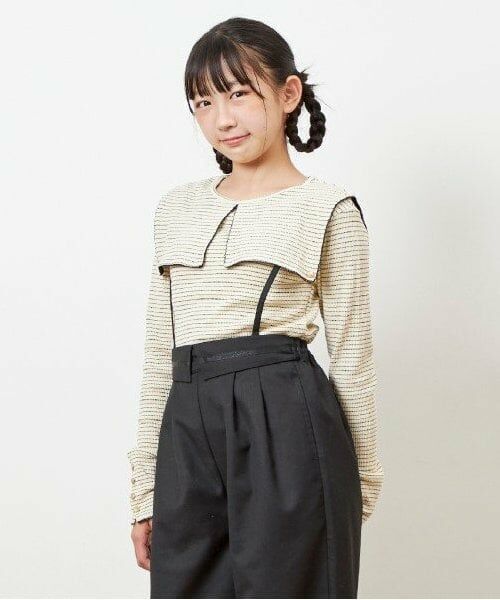 KP / ケーピー その他パンツ | troislapins サスペンダー付きワイドパンツ(140~160) | 詳細7