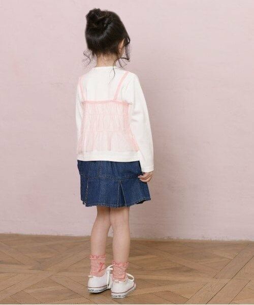 KP / ケーピー Tシャツ | KP チュールビスチェ＆ロゴTシャツセット(100～150) | 詳細10