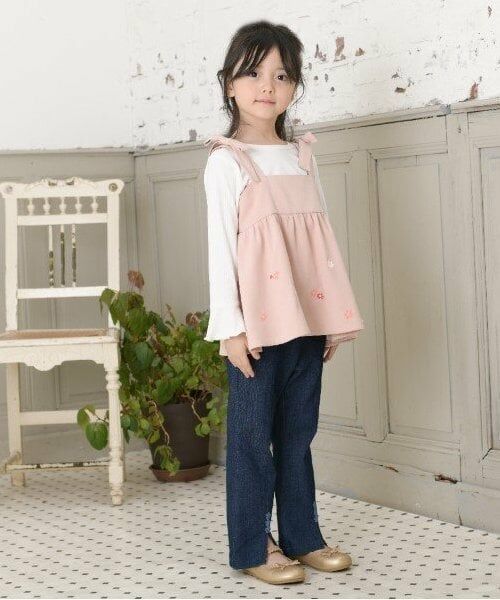 KP / ケーピー その他トップス | KP 肩リボンビスチェ&長袖Tシャツセット(110～150) | 詳細6