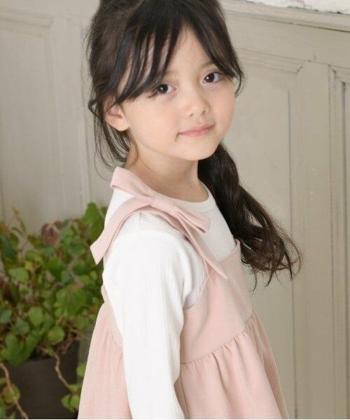 KP / ケーピー その他トップス | KP 肩リボンビスチェ&長袖Tシャツセット(110～150) | 詳細7