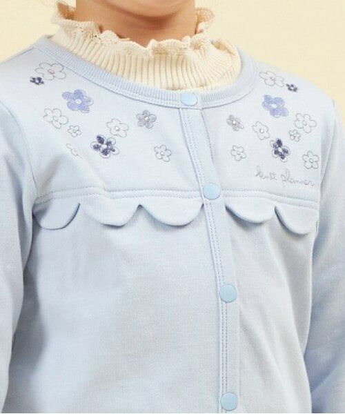 KP / ケーピー カーディガン・ボレロ | KP ミニ裏毛花刺しゅうカーディガン(100～160) | 詳細9