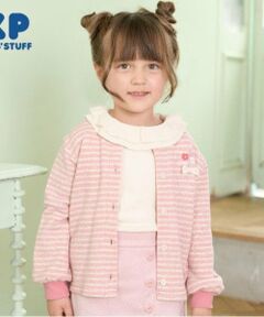 KP / ケーピー カーディガン・ボレロ | KP ラメボーダー裏毛カーディガン(90～150)