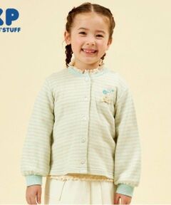 KP / ケーピー カーディガン・ボレロ | KP ラメボーダー裏毛カーディガン(90～150)