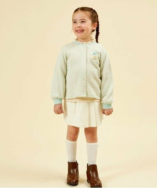 KP / ケーピー カーディガン・ボレロ | KP ラメボーダー裏毛カーディガン(90～150) | 詳細17