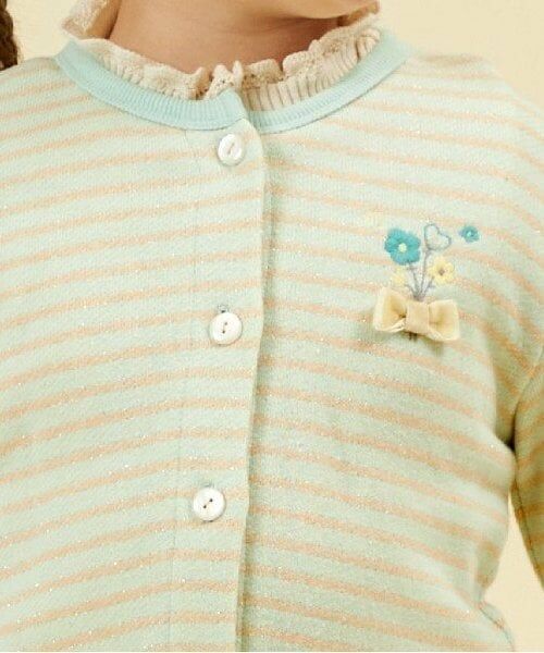 KP / ケーピー カーディガン・ボレロ | KP ラメボーダー裏毛カーディガン(90～150) | 詳細18