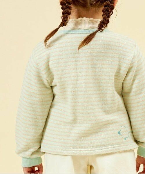 KP / ケーピー カーディガン・ボレロ | KP ラメボーダー裏毛カーディガン(90～150) | 詳細19