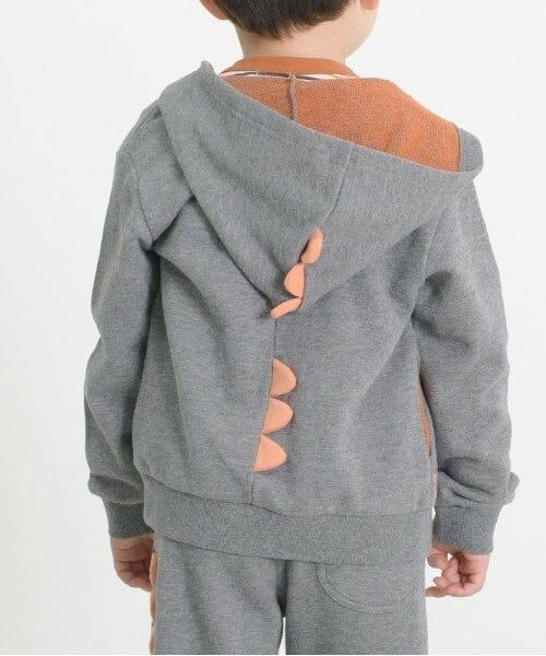 KP / ケーピー カーディガン・ボレロ | KPBOY 裏毛恐竜パーカー(80～110) | 詳細9