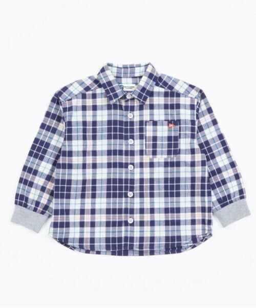 KP / ケーピー シャツ・ブラウス | KPBOY 先染めチェック長袖シャツ(90～150) | 詳細2