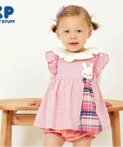 KP / ケーピー ベビー・キッズウエア | KP うさぎチェック半袖ワンピブルマセット(80～100)