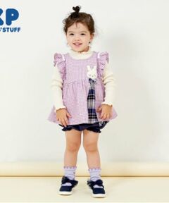 KP / ケーピー ベビー・キッズウエア | KP うさぎチェック半袖ワンピブルマセット(80～100)