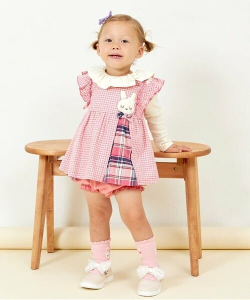 KP / ケーピー ベビー・キッズウエア | KP うさぎチェック半袖ワンピブルマセット(80～100) | 詳細12