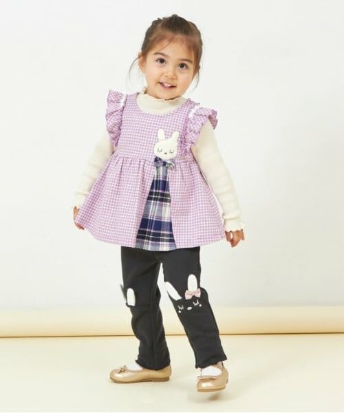 KP / ケーピー ベビー・キッズウエア | KP うさぎチェック半袖ワンピブルマセット(80～100) | 詳細17