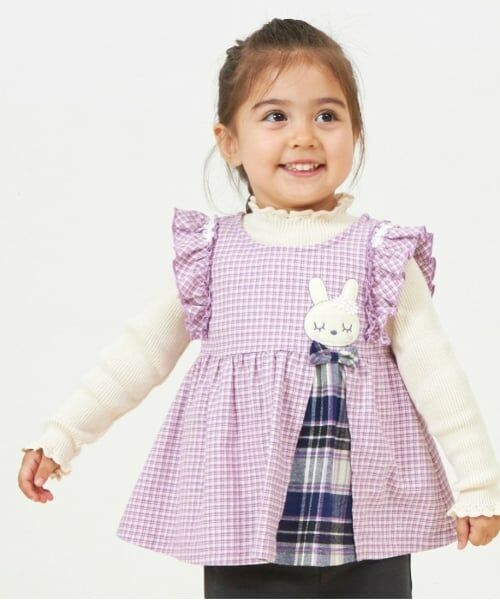 KP / ケーピー ベビー・キッズウエア | KP うさぎチェック半袖ワンピブルマセット(80～100) | 詳細18