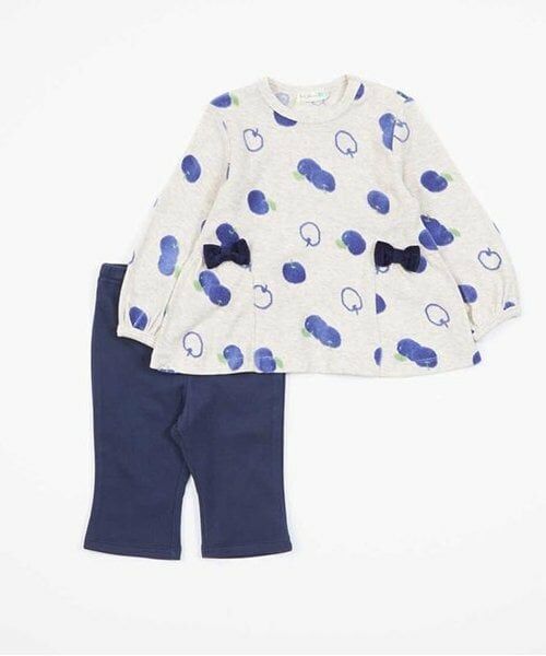 KP / ケーピー Tシャツ | KP リンゴベロアジャガードパンツセット(80～100) | 詳細1