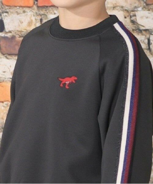 KP / ケーピー スウェット | KPBOY 恐竜刺しゅうライン入り上下セット(110～150) | 詳細2