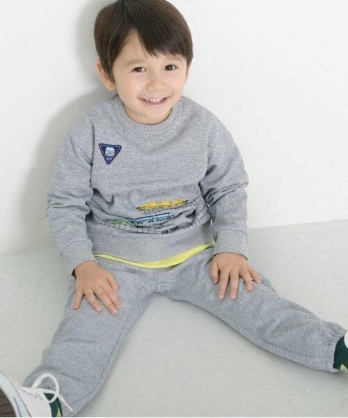 KP / ケーピー スウェット | KPBOY 電車刺しゅうミニ裏毛上下セット(80～120) | 詳細2