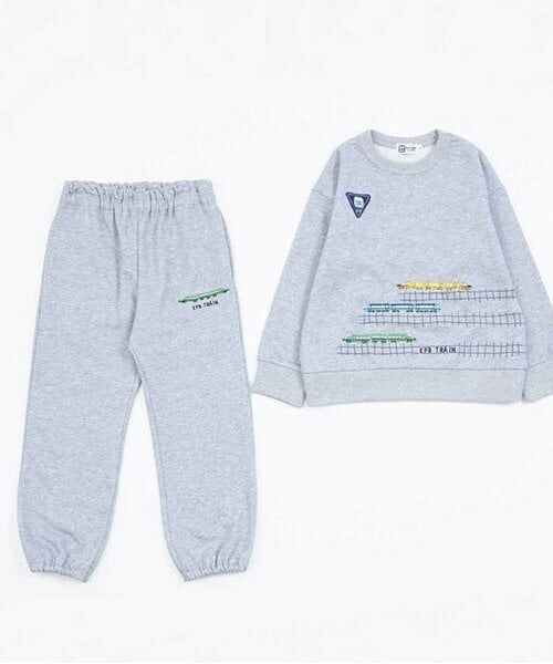 KP / ケーピー スウェット | KPBOY 電車刺しゅうミニ裏毛上下セット(80～120) | 詳細9