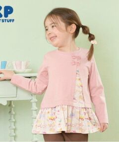 KP / ケーピー スウェット | KP うさぎスイーツ柄切り替え長袖チュニック(80～150)