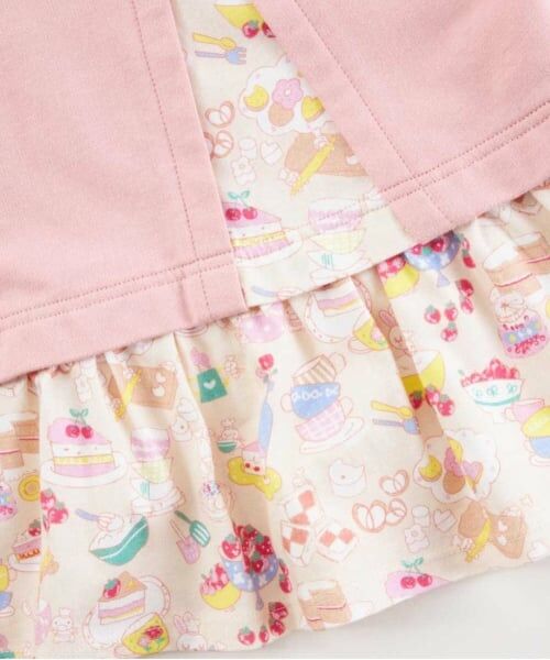 KP / ケーピー スウェット | KP うさぎスイーツ柄切り替え長袖チュニック(80～150) | 詳細11