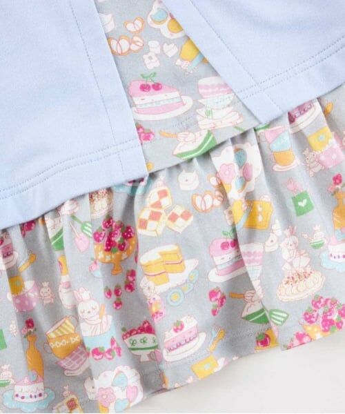 KP / ケーピー スウェット | KP うさぎスイーツ柄切り替え長袖チュニック(80～150) | 詳細13