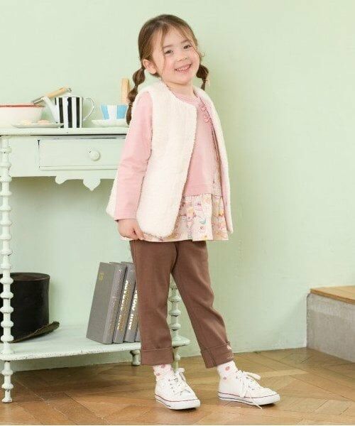 KP / ケーピー スウェット | KP うさぎスイーツ柄切り替え長袖チュニック(80～150) | 詳細3