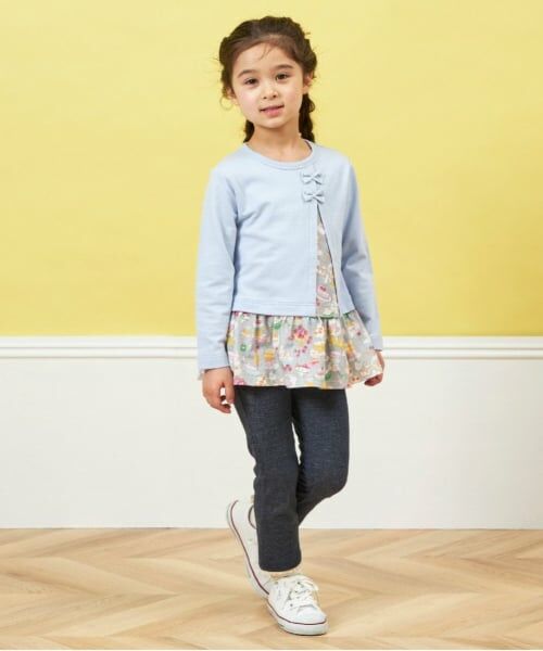 KP / ケーピー スウェット | KP うさぎスイーツ柄切り替え長袖チュニック(80～150) | 詳細4