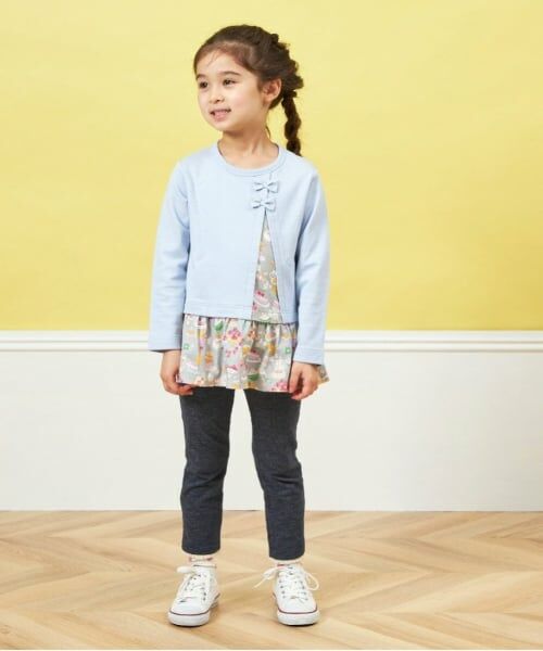 KP / ケーピー スウェット | KP うさぎスイーツ柄切り替え長袖チュニック(80～150) | 詳細7