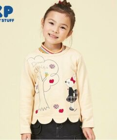KP / ケーピー スウェット | KP うさぎりんごアップリケスカラップトレーナー(80～140)
