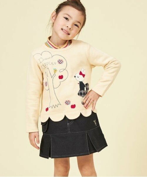 KP / ケーピー スウェット | KP うさぎりんごアップリケスカラップトレーナー(80～140) | 詳細14