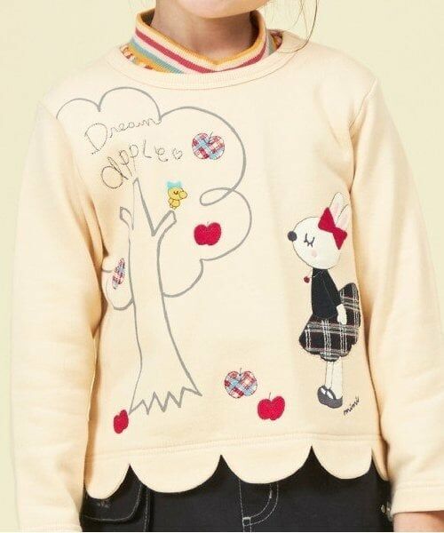 KP / ケーピー スウェット | KP うさぎりんごアップリケスカラップトレーナー(80～140) | 詳細15