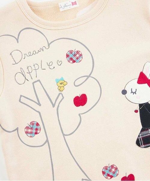 KP / ケーピー スウェット | KP うさぎりんごアップリケスカラップトレーナー(80～140) | 詳細7