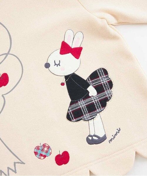 KP / ケーピー スウェット | KP うさぎりんごアップリケスカラップトレーナー(80～140) | 詳細8