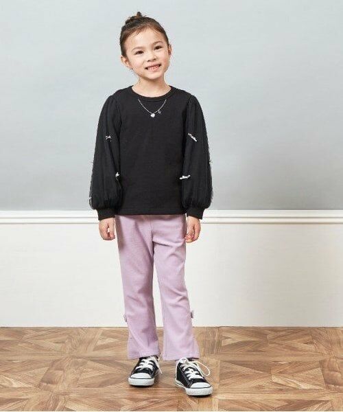 KP / ケーピー スウェット | KP リボンチュール袖トレーナー(100～150) | 詳細15