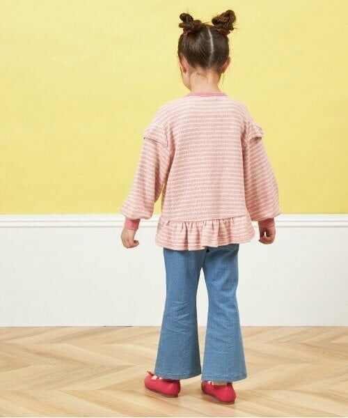 KP / ケーピー スウェット | KP 袖リボンラメボーダートレーナー(100～150) | 詳細17
