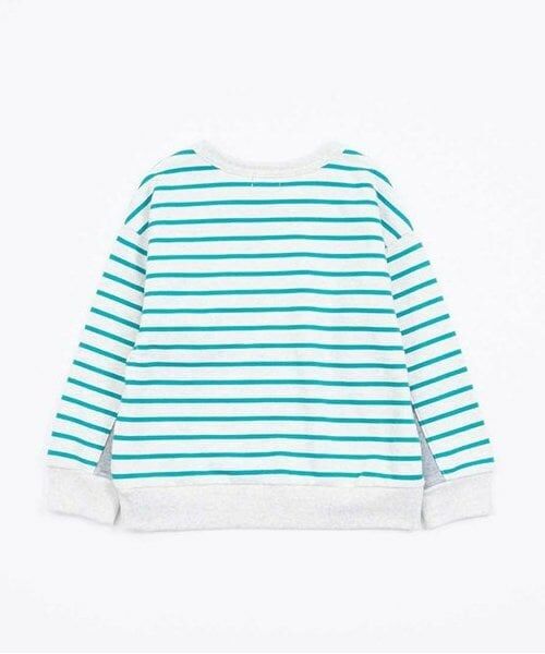 KP / ケーピー スウェット | KPBOY ミニ裏毛ポケット付きボーダートレーナー(90～160) | 詳細2