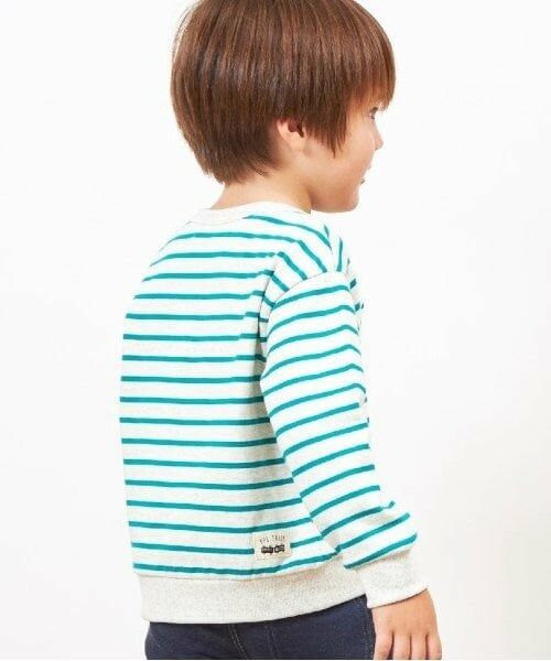 KP / ケーピー スウェット | KPBOY ミニ裏毛電車モチーフのボーダートレーナー(80～110) | 詳細17