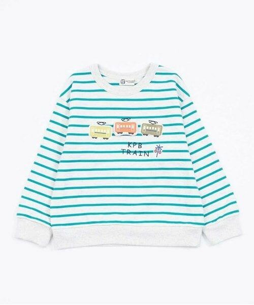 KP / ケーピー スウェット | KPBOY ミニ裏毛電車モチーフのボーダートレーナー(80～110) | 詳細6