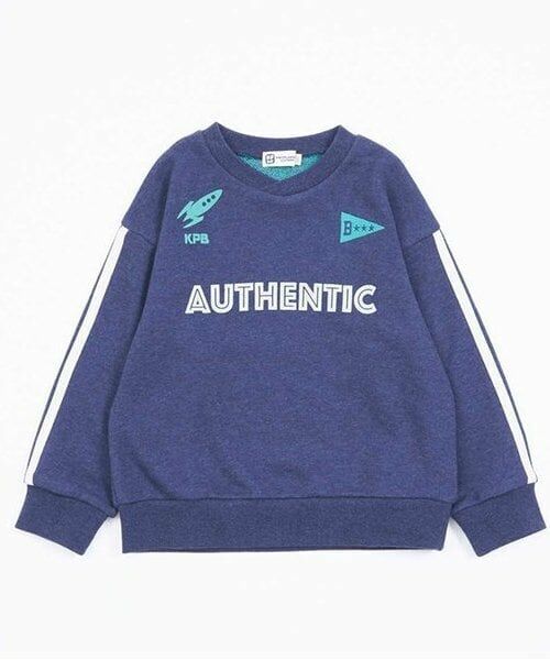 KP / ケーピー スウェット | KPBOY 衿重ね合わせの裏毛トレーナー(110～140) | 詳細1
