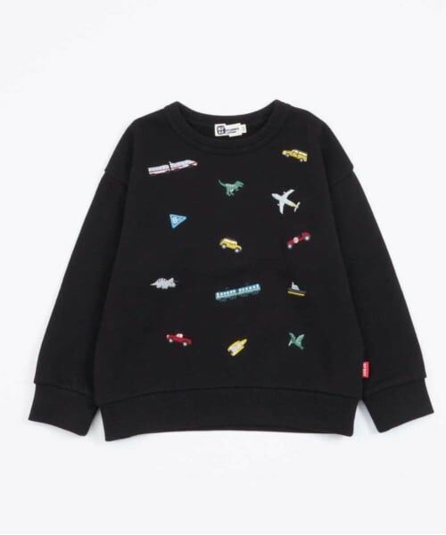 KP / ケーピー スウェット | KPBOY 乗り物恐竜刺しゅうの裏毛トレーナー(80～150) | 詳細10