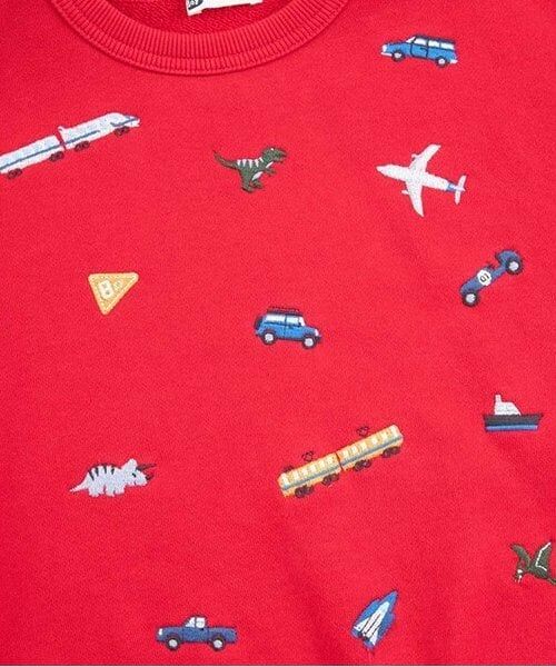 KP / ケーピー スウェット | KPBOY 乗り物恐竜刺しゅうの裏毛トレーナー(80～150) | 詳細15