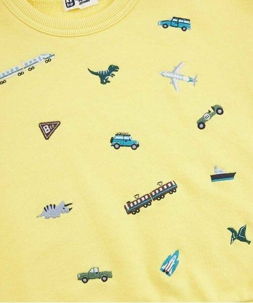 KP / ケーピー スウェット | KPBOY 乗り物恐竜刺しゅうの裏毛トレーナー(80～150) | 詳細17