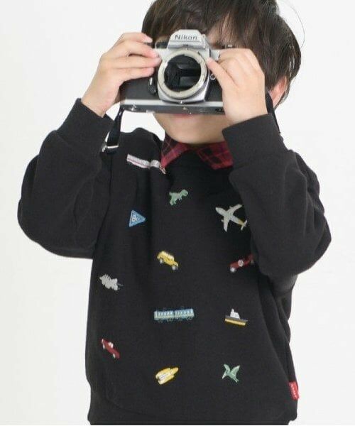 KP / ケーピー スウェット | KPBOY 乗り物恐竜刺しゅうの裏毛トレーナー(80～150) | 詳細2